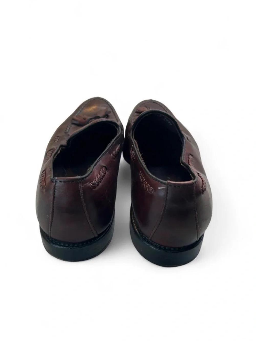 Men's Brown Tassel Leather Loafers